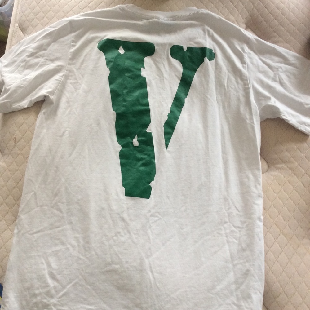 Vlone tshirt white and green M/L